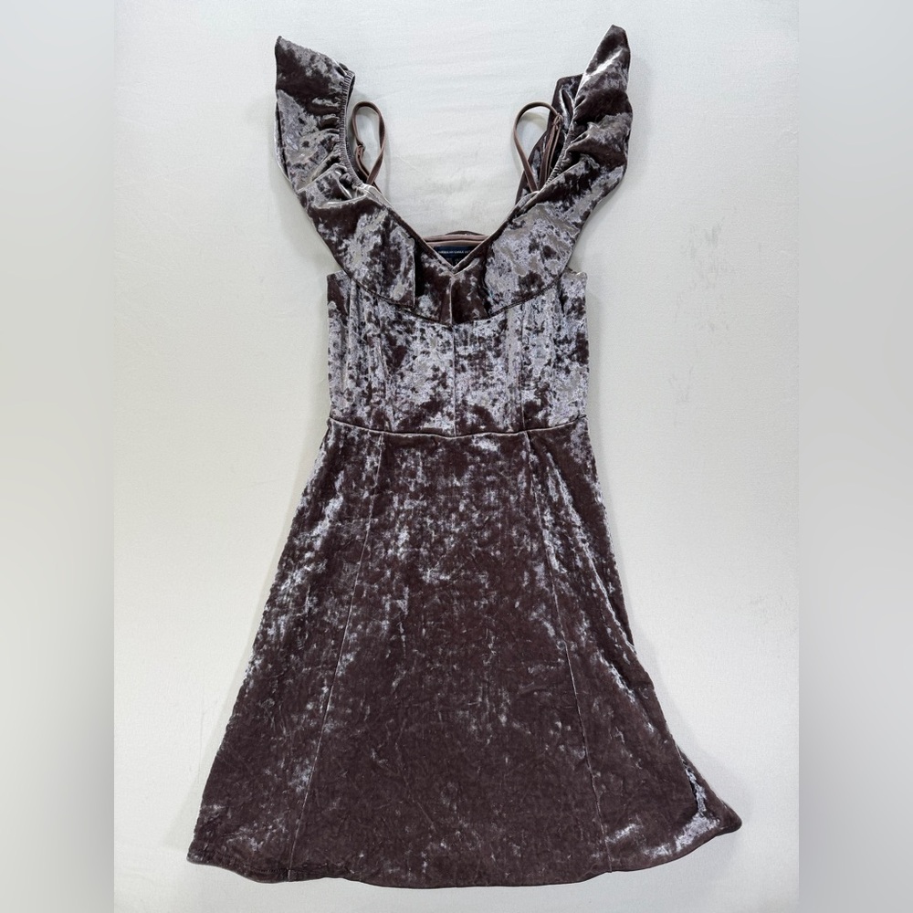 American Eagle Outfitters Velvet Dress, brown